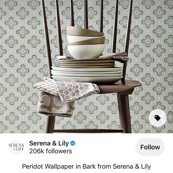 Serena & Lily Peridot wallpaper gray circles